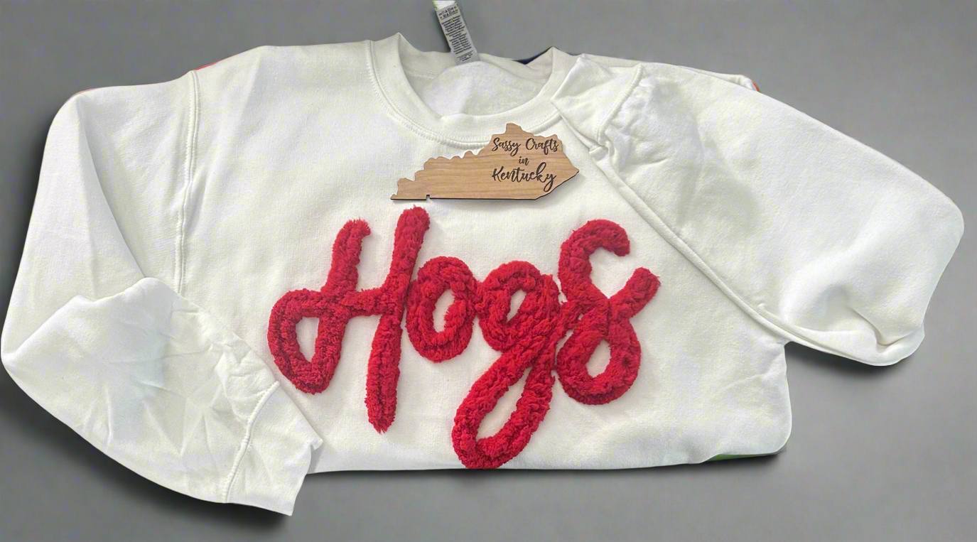 Hogs Chenille Sweatshirt