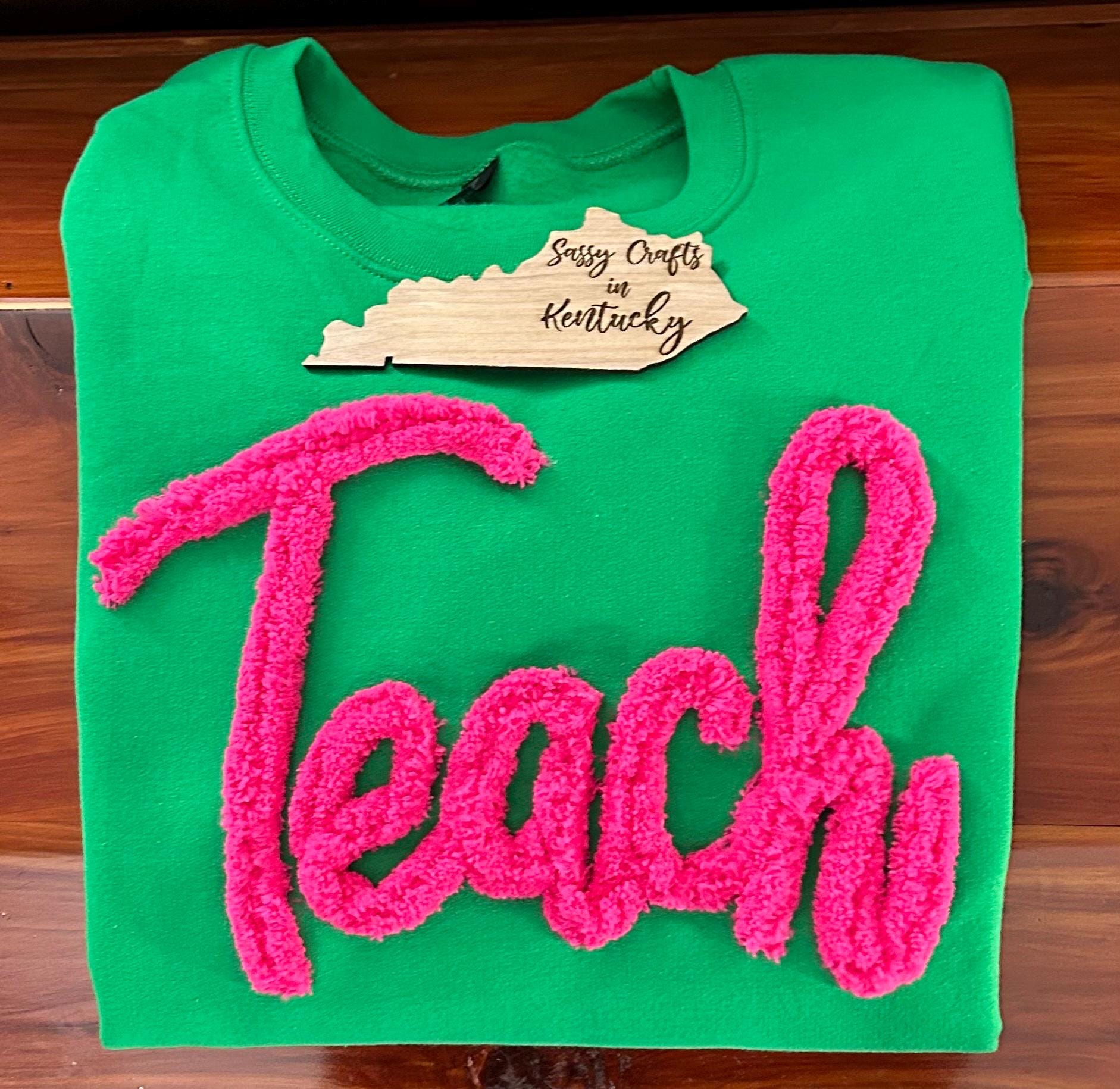 Teach Chenille Sweatshirt