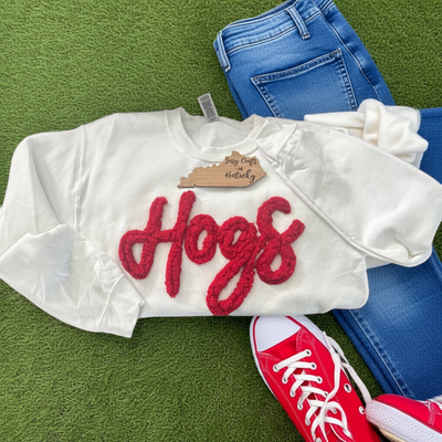 Hogs Chenille Sweatshirt