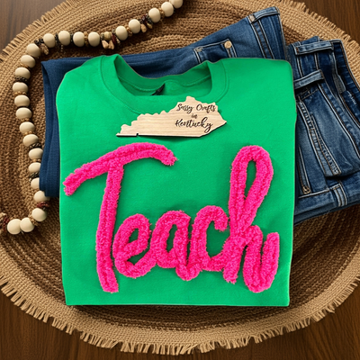 Teach Chenille Sweatshirt