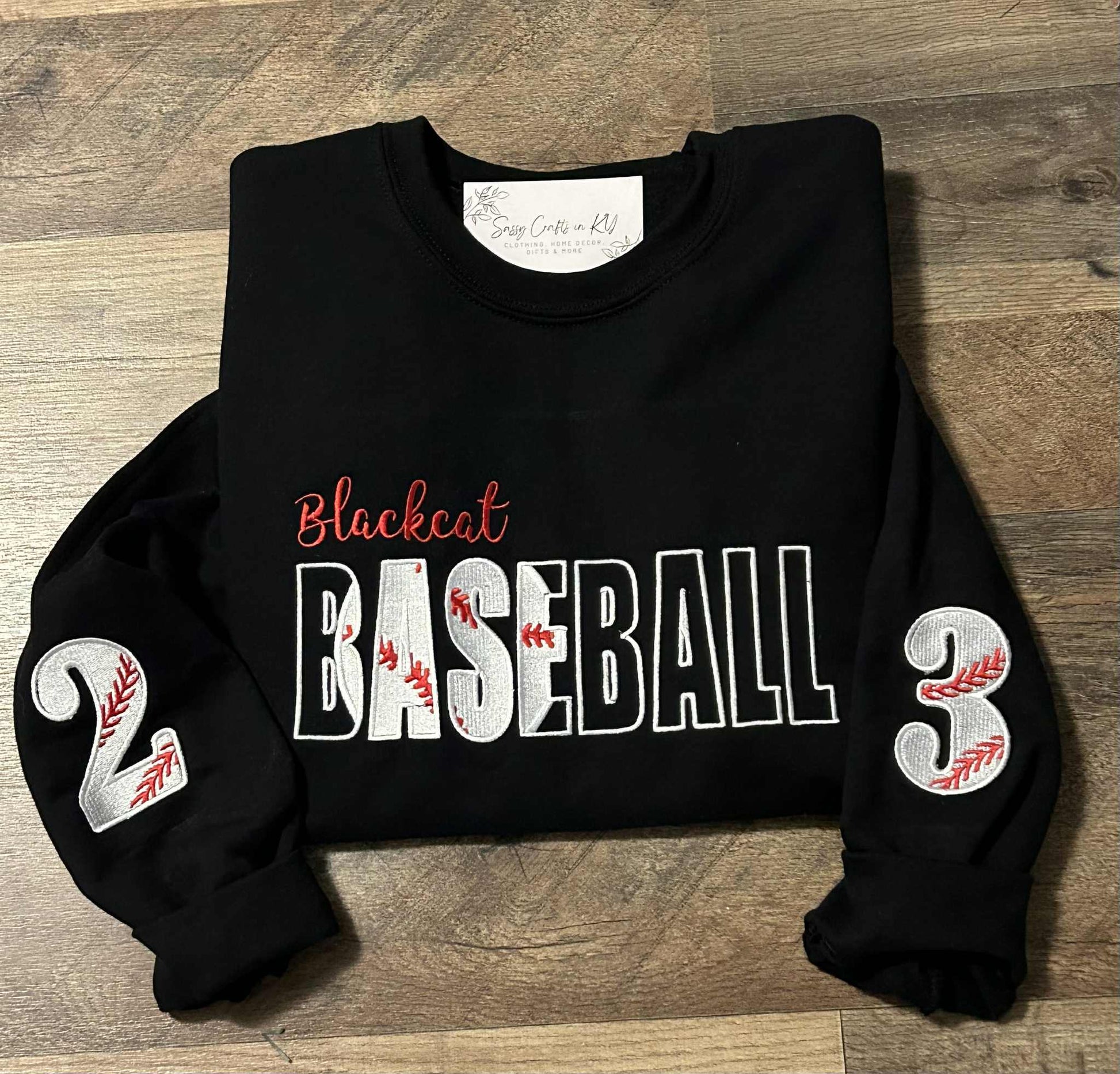 Custom Baseball Embroidered Sweatshirt