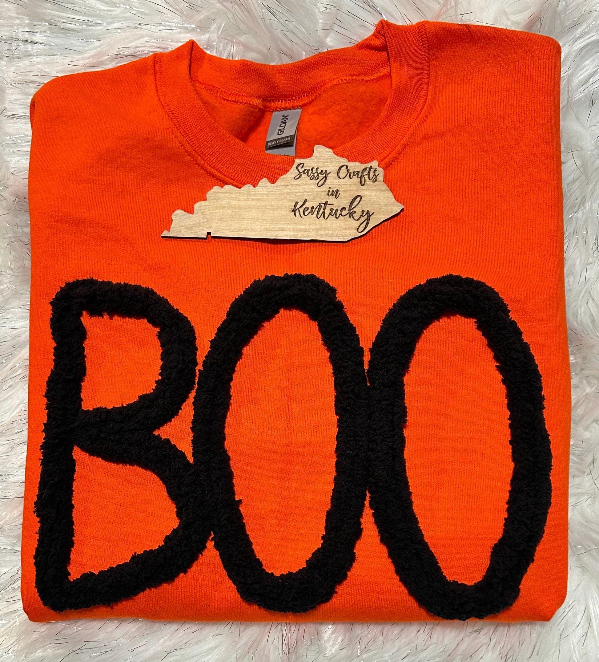 BOO Chenille Sweatshirt