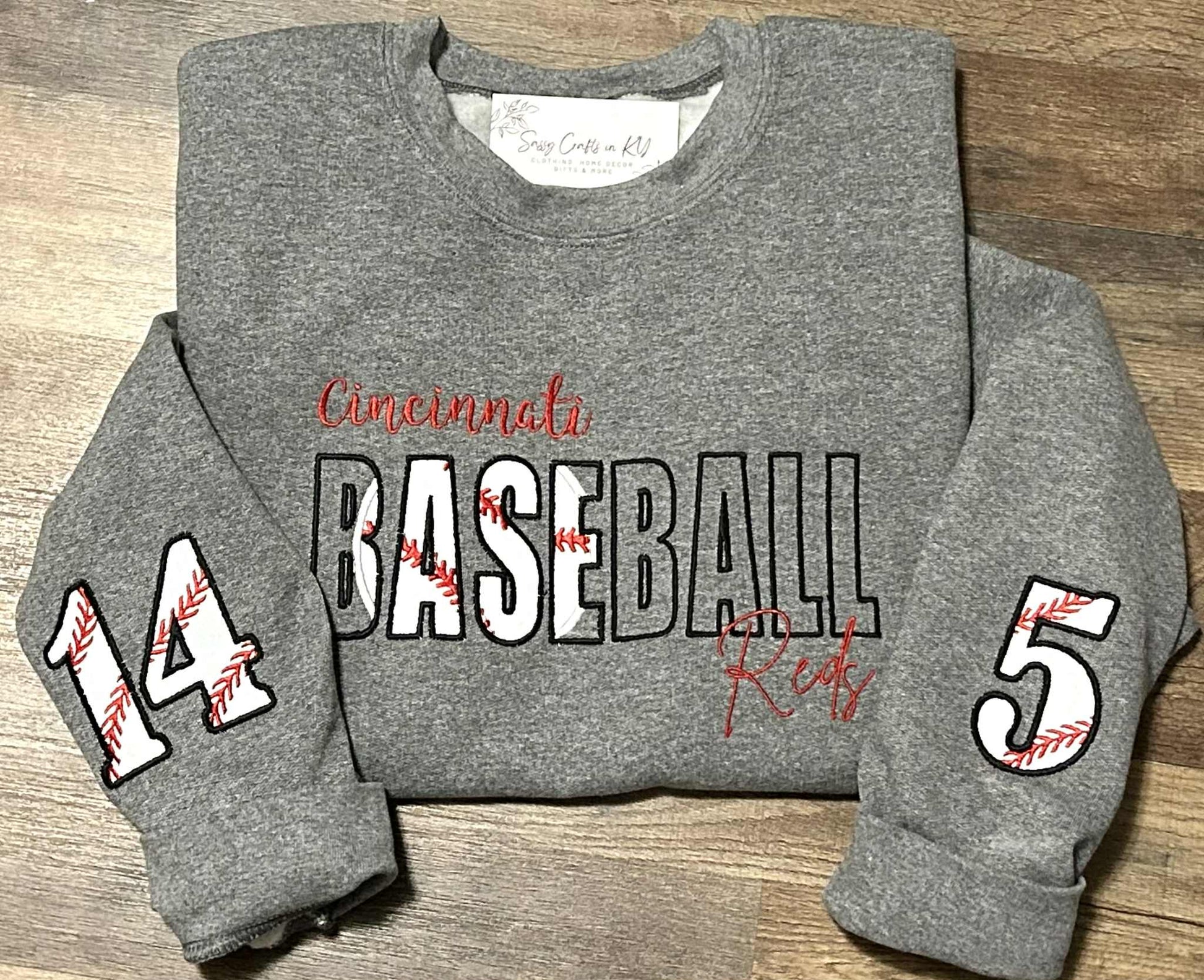 Custom Baseball Embroidered Sweatshirt