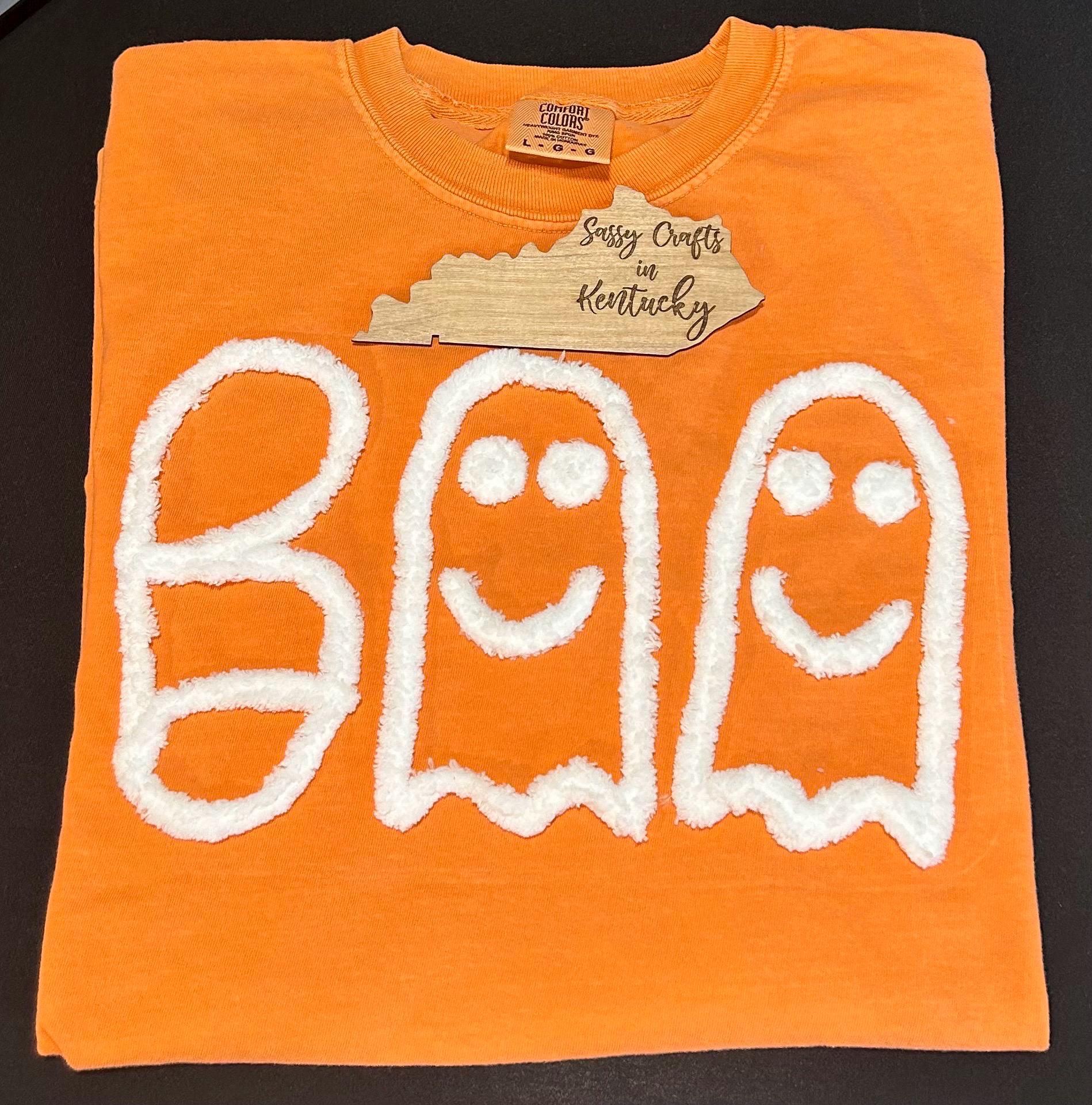 BOO Ghost Chenille Shirt