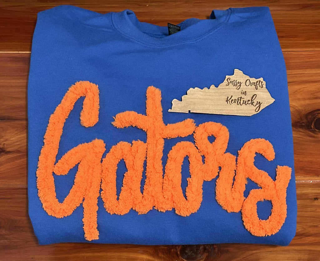 Adult Sizes - Custom Thick Chenille Sweatshirt