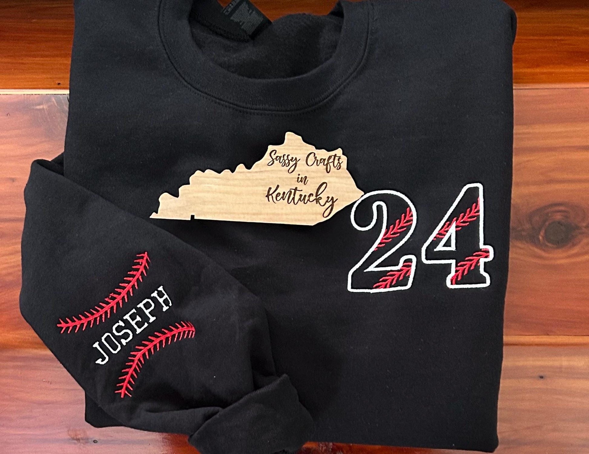Custom Baseball Embroidered Sweatshirt
