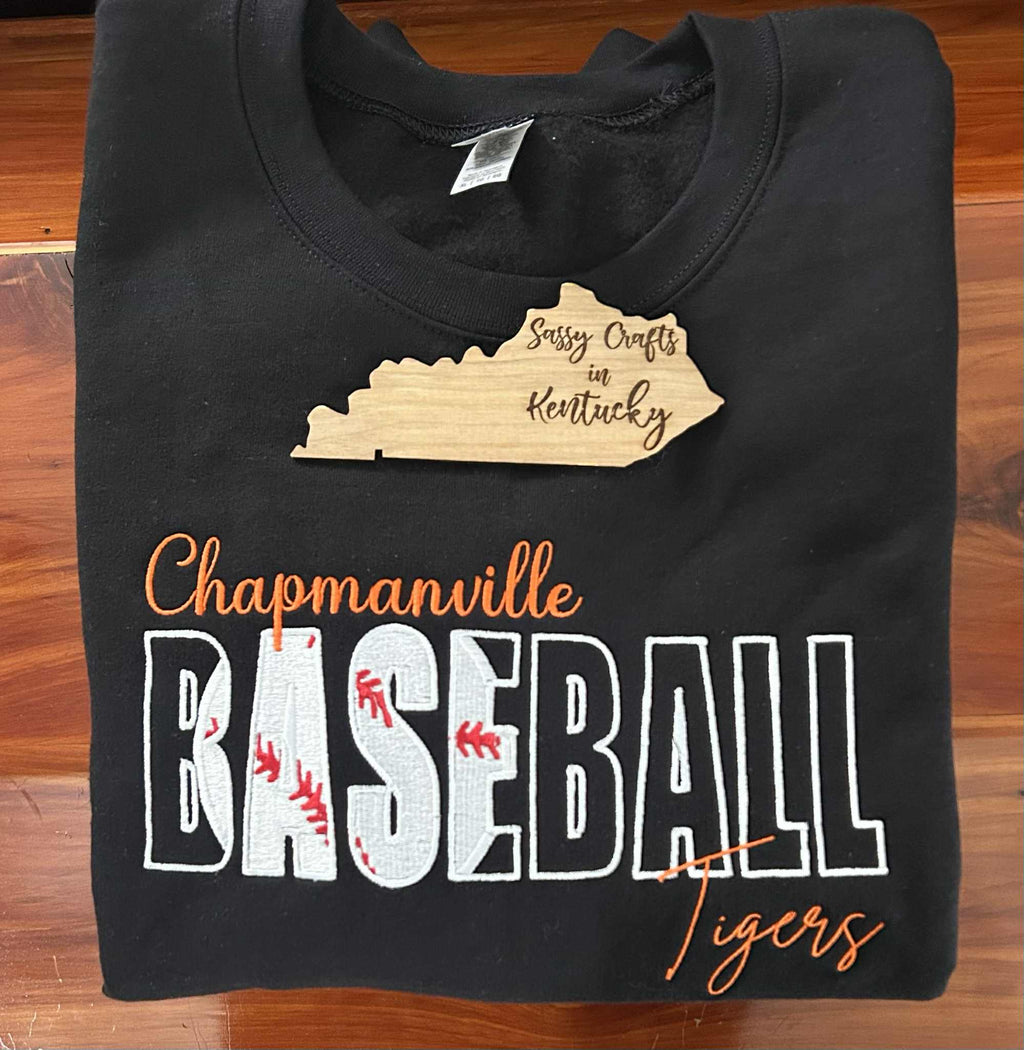 Custom Baseball Embroidered Sweatshirt