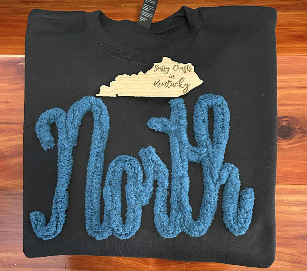 Adult Sizes - Custom Thick Chenille Sweatshirt