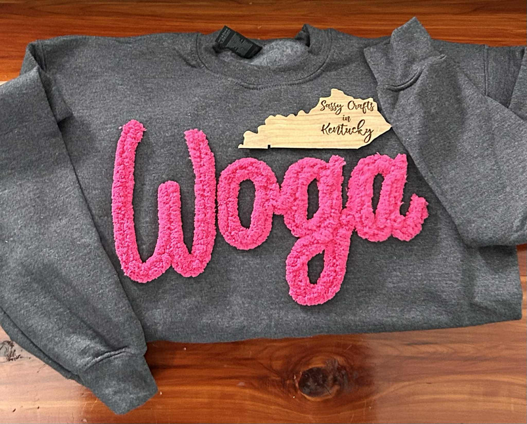 Adult Sizes - Custom Thick Chenille Sweatshirt