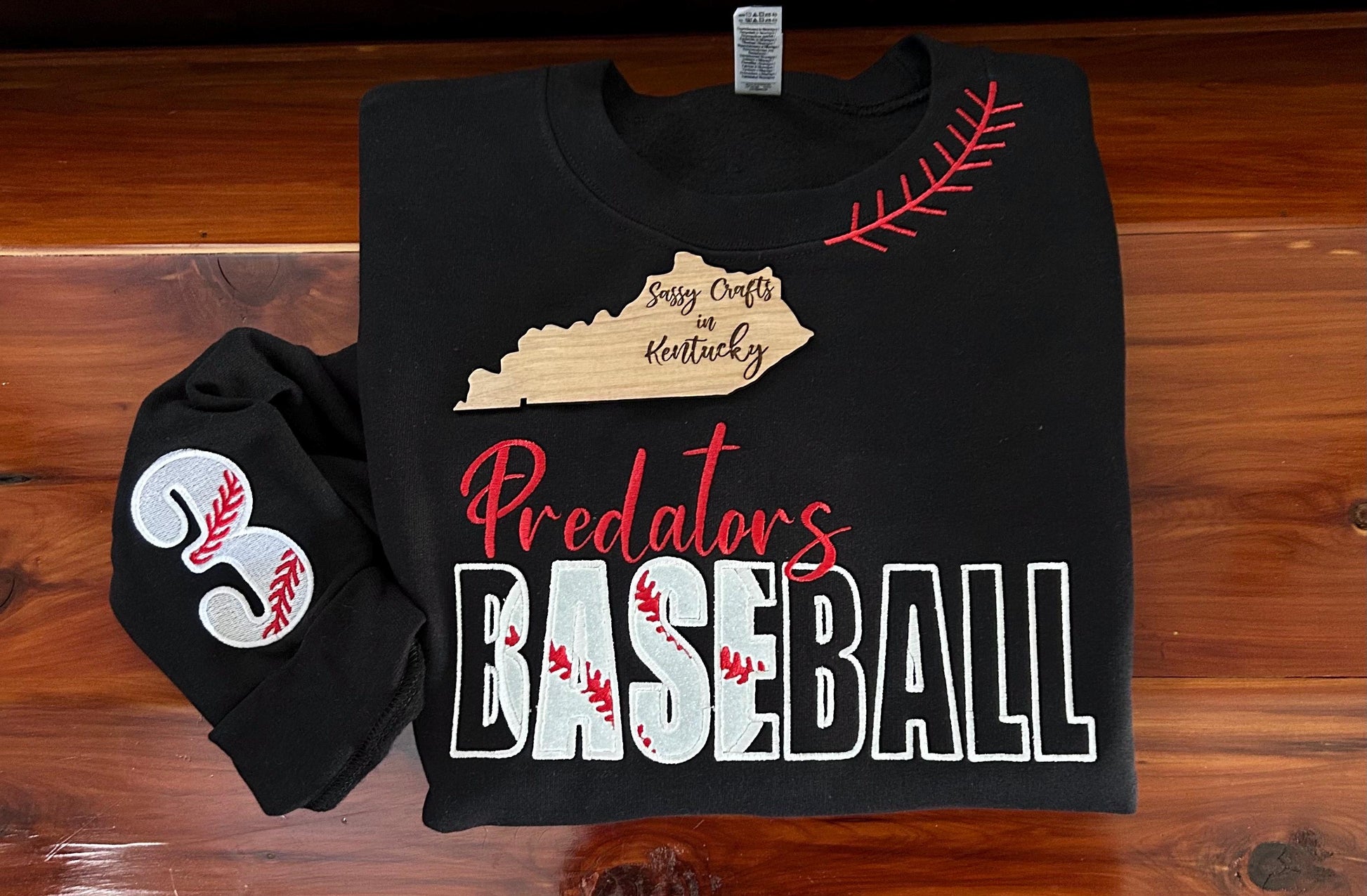 Custom Baseball Embroidered Sweatshirt,  Baseball Sweatshirt, Softball Sweatshirt, Softball, Baseball, Custom gift, Baseball Embroidery gift