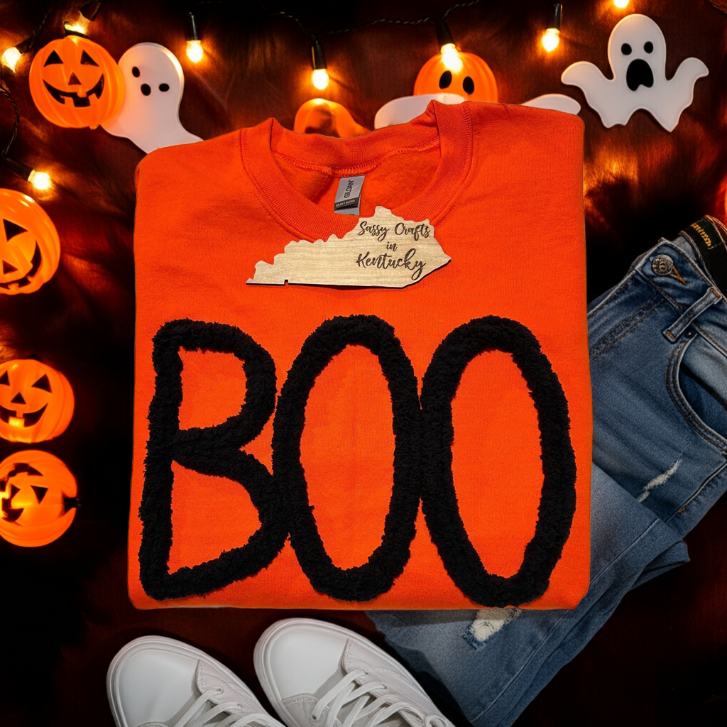 BOO Chenille Sweatshirt