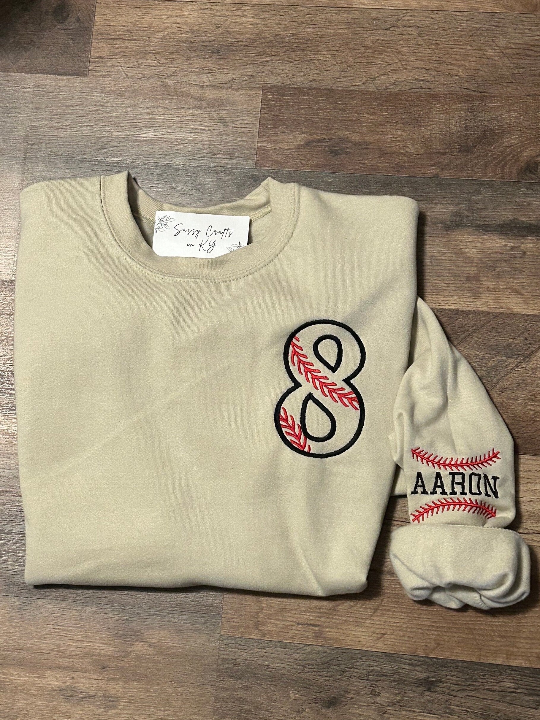 Custom Baseball Embroidered Sweatshirt