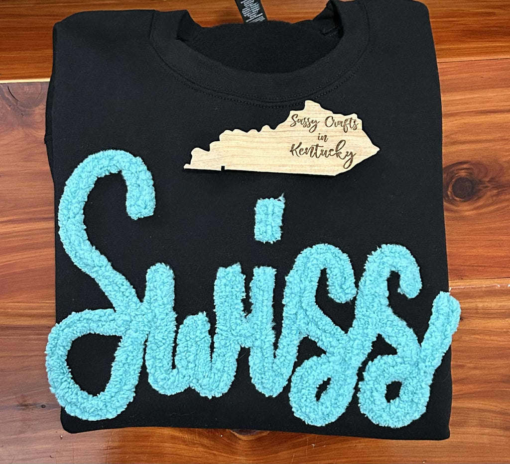 Adult Sizes - Custom Thick Chenille Sweatshirt