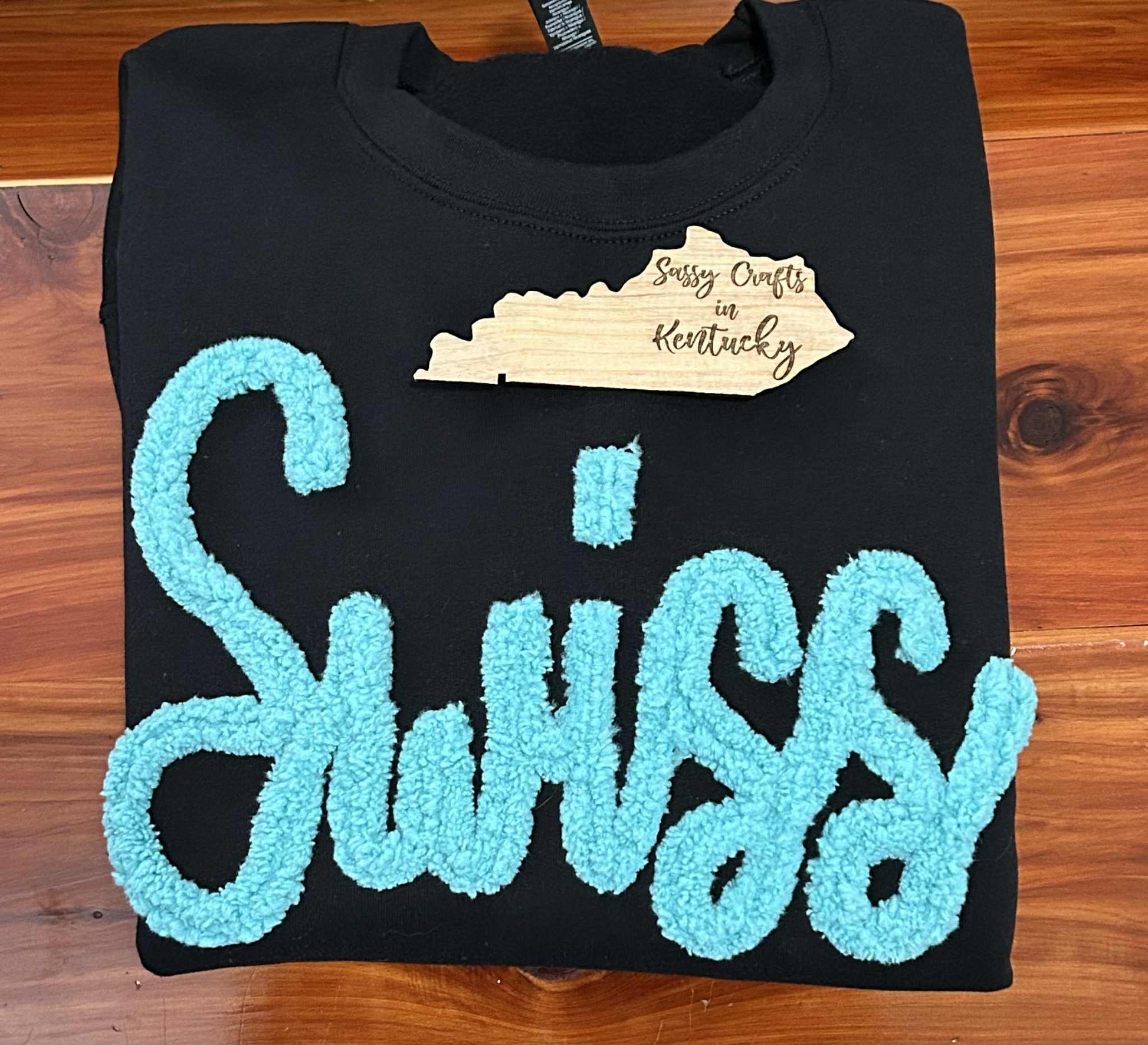 Adult Sizes - Custom Thick Chenille Sweatshirt