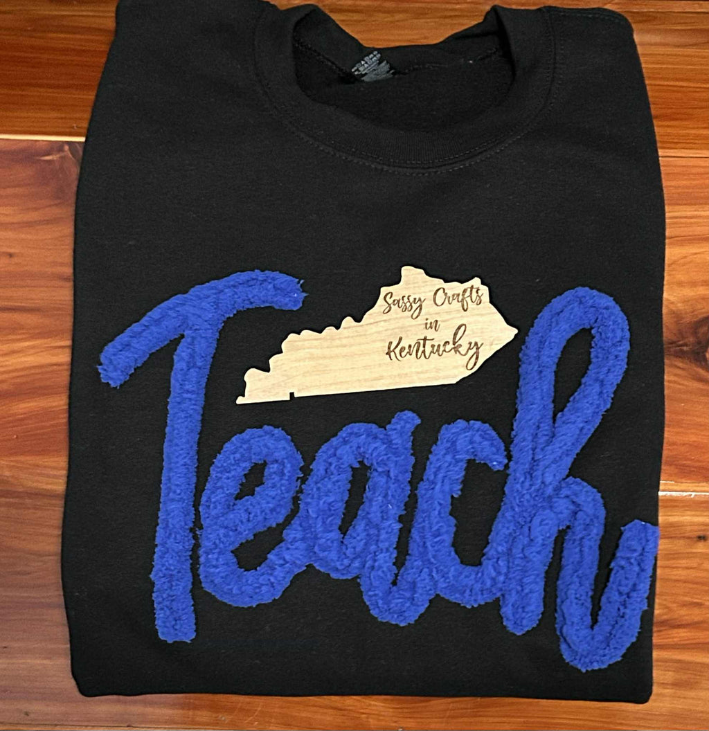 Adult Sizes - Custom Thick Chenille Sweatshirt