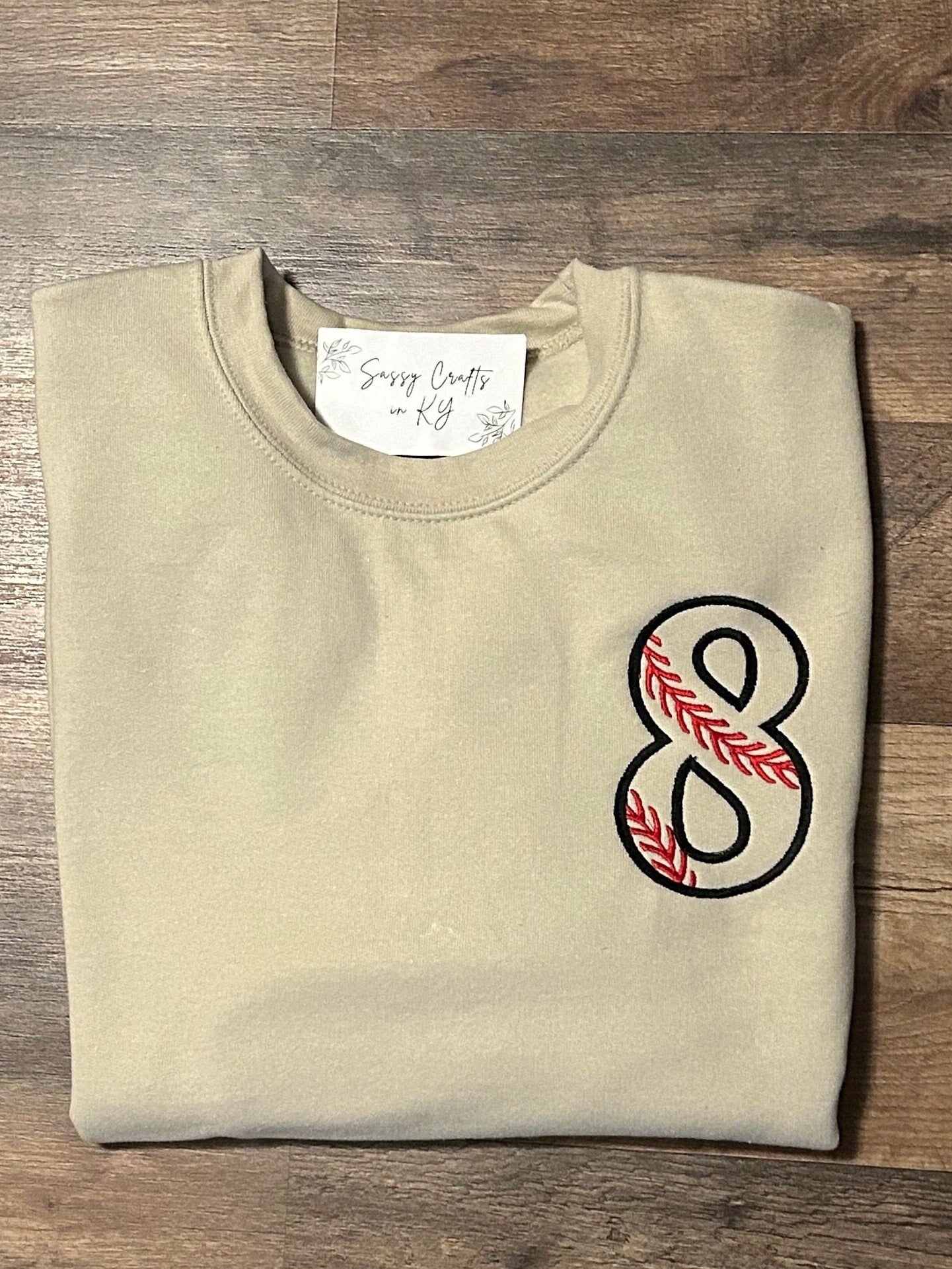 Custom Baseball Embroidered Sweatshirt